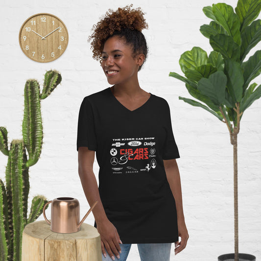 Unisex Short Sleeve V-Neck T-Shirt