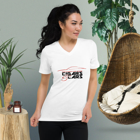 Unisex Short Sleeve V-Neck T-Shirt